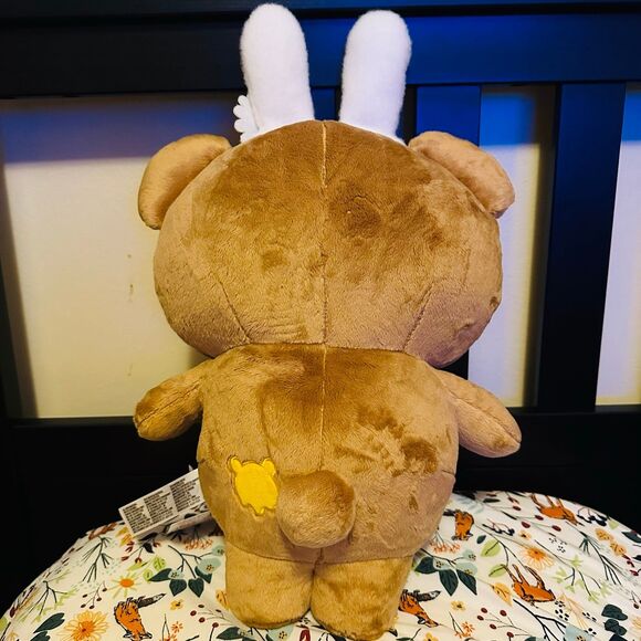 NWT SAN-X LARGE 16” Bunny Chairoikoguma from Easter Rilakkuma Collection - Picture 2 of 3